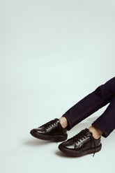 Country Maddox Black Leather Sneakers - Comfort Meets Style